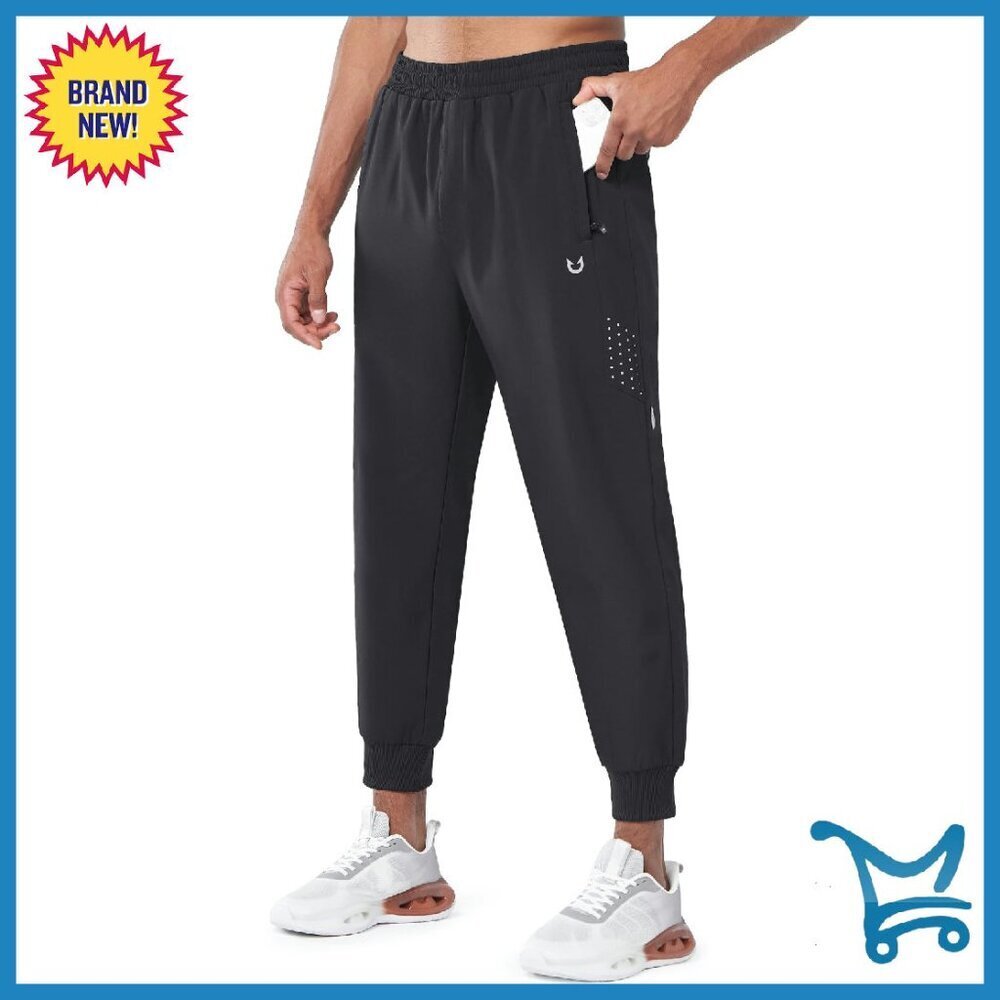 Men's Fleece Lined Sweatpants Winter Warm Windproof Athletic Joggers